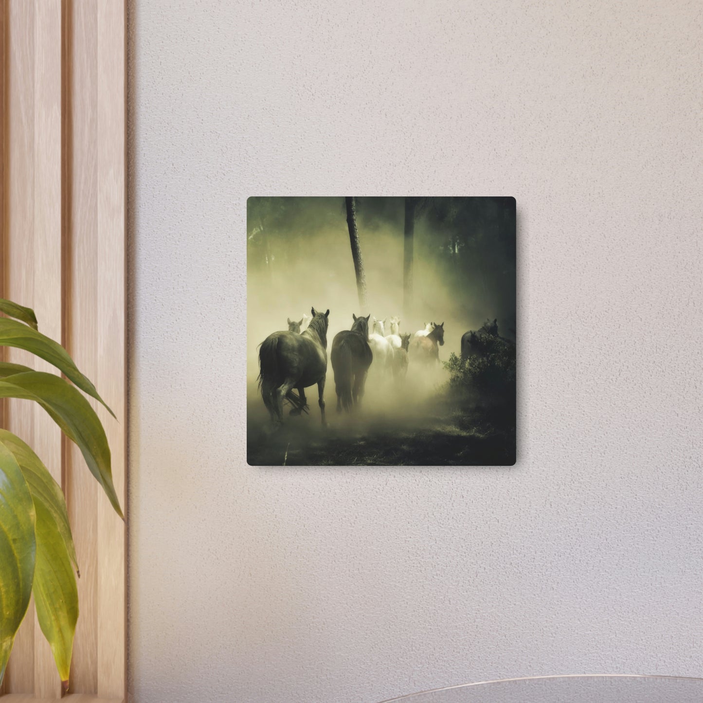 Running With the Herd Metal Portrait