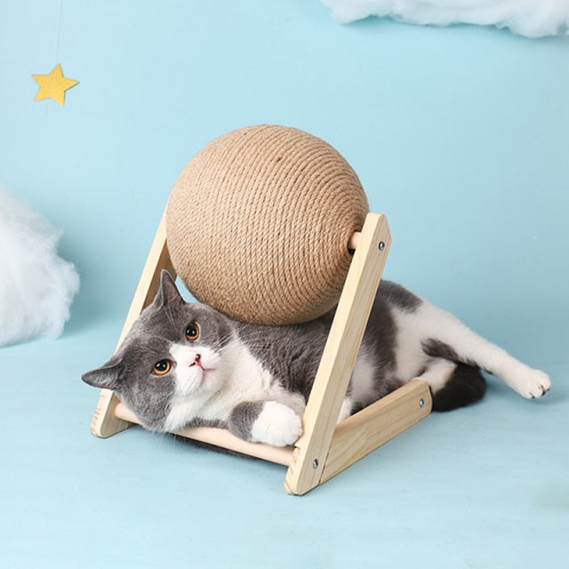 Rotating Cat Scratching Ball