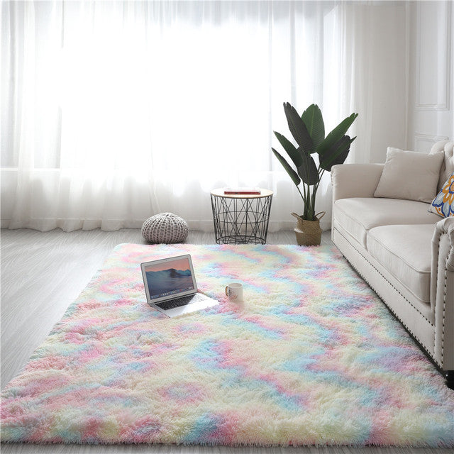 Rectangular Fluffy Rug