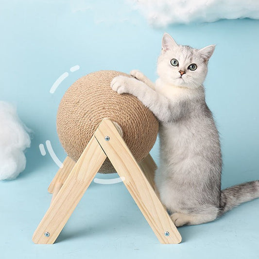 Rotating Cat Scratching Ball