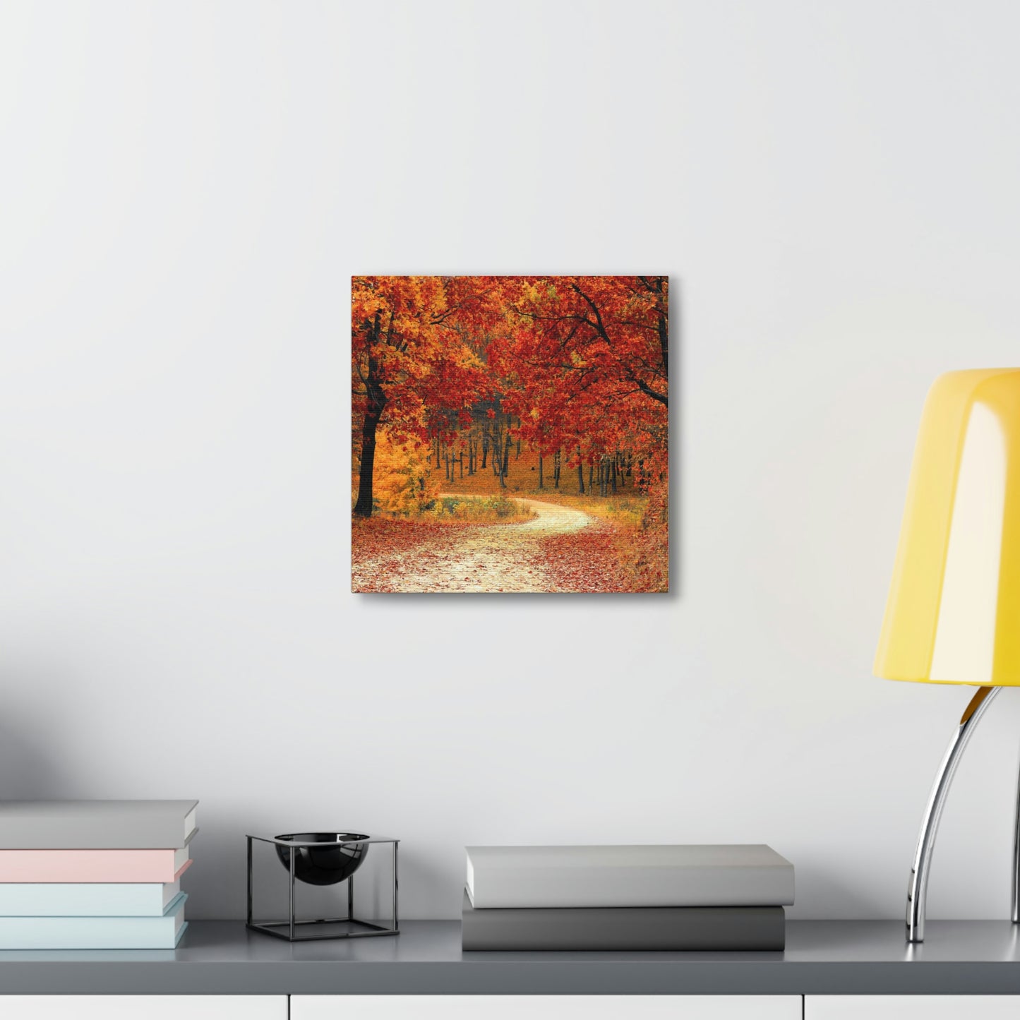 Fall Tree Path Canvas