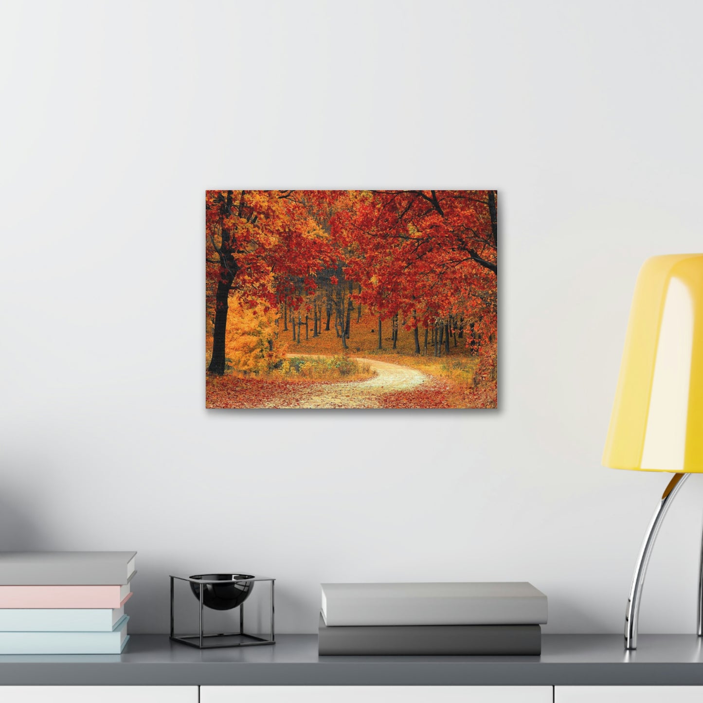 Fall Tree Path Canvas