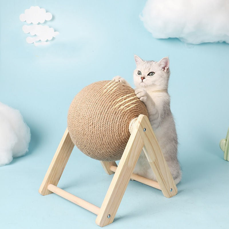 Rotating Cat Scratching Ball