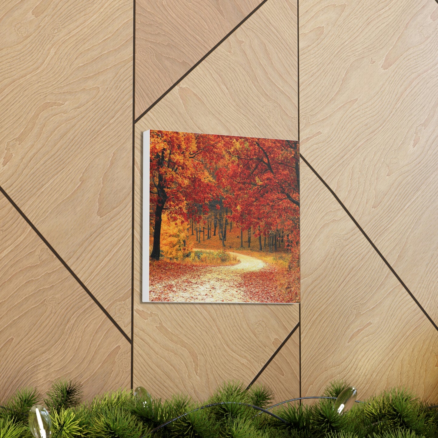 Fall Tree Path Canvas